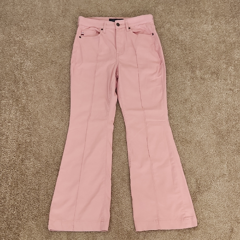 Tommy Hilfiger Dusty Rose Pink Wide Leg Pants 6 Cotton Blend